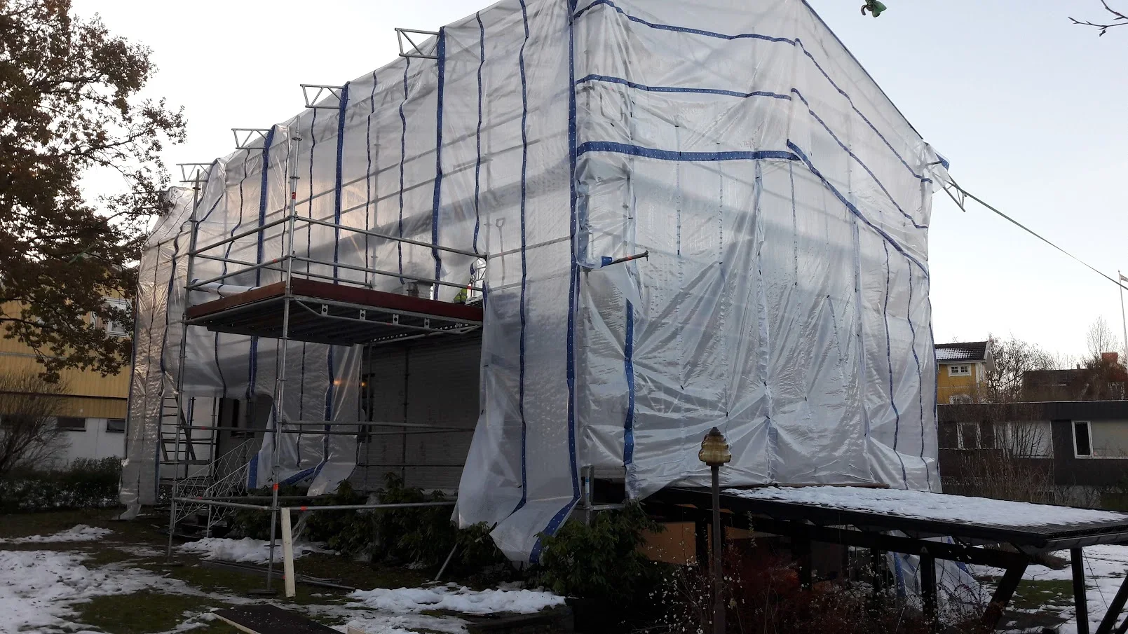 Påbyggnad av enplans hus